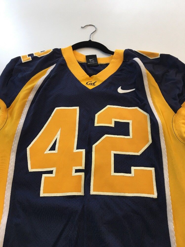 Game Worn Used Nike Cal Golden Bears Football Jersey #42 Size M – D1Jerseys