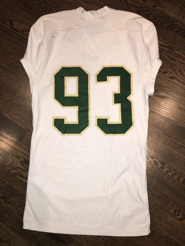 Game Worn Used Colorado State Rams Football Jersey #93 Size L – D1Jerseys