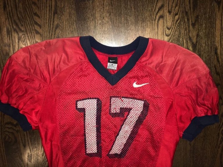 Game Worn Used Fresno State Bulldogs Football Jersey #17 Nike Size XL ...