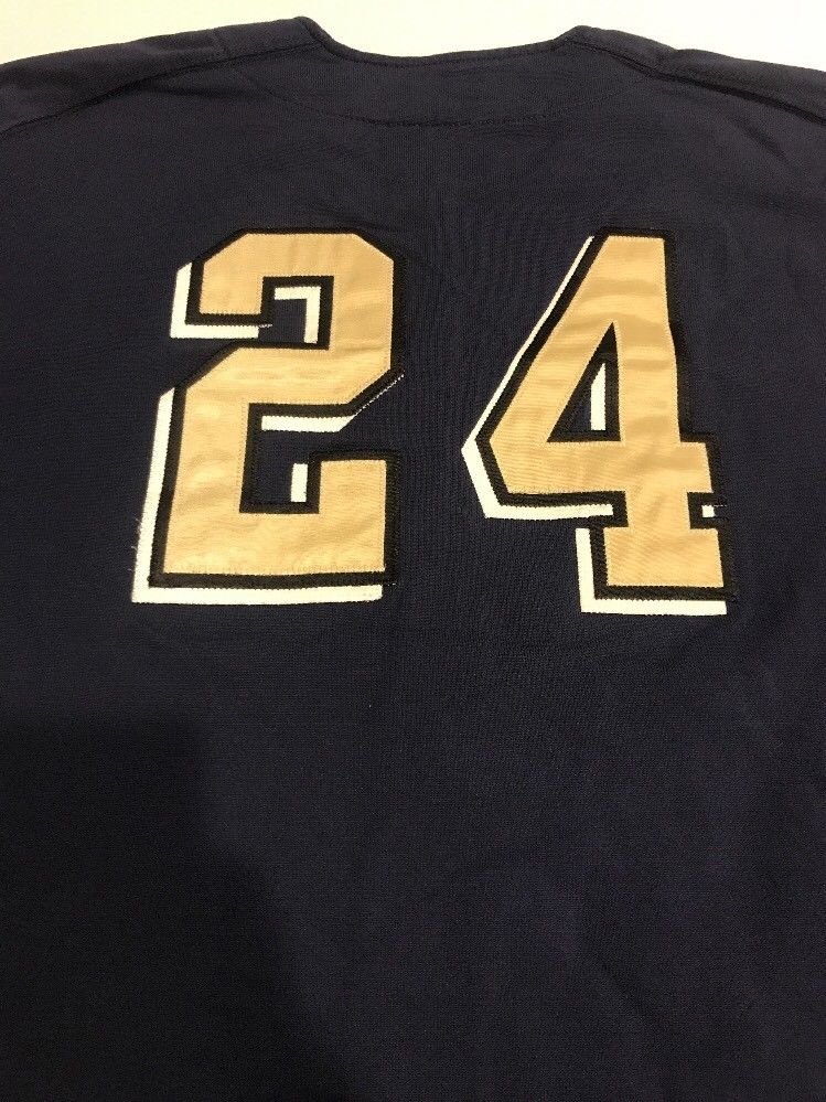 Game Worn Used Pittsburgh Panthers Baseball Jersey Pitt Nike Size 44 ...