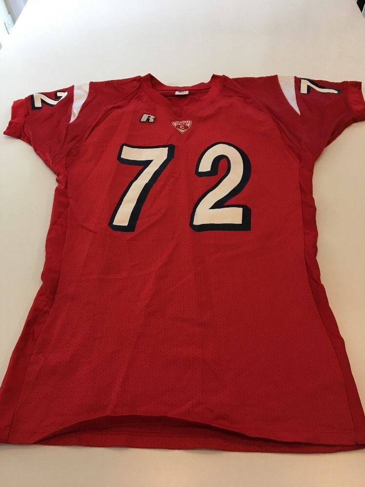 Game Worn Used Cornell Big Red Football Jersey Russell #72 Size XL ...
