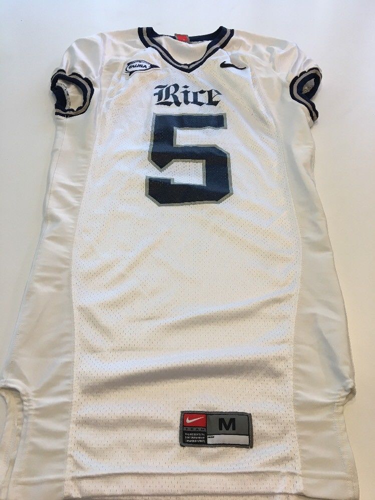 Game Worn Used Nike Rice Owls Football Jersey #5 Size M – D1Jerseys