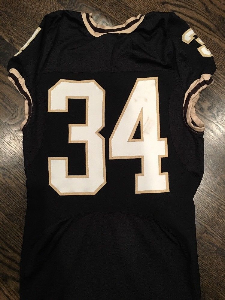 Game Worn Purdue Boilermakers Football Jersey Used Nike #34 Size 40 ...