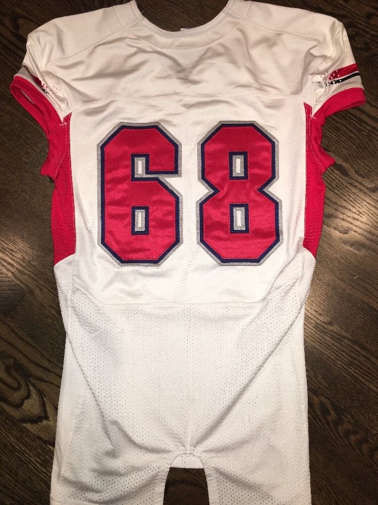 Game Worn Used Fresno State Bulldogs Football Jersey #68 Nike Size ...