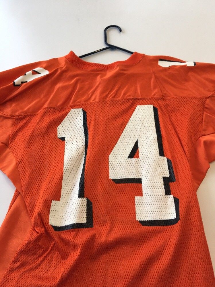 Game Worn Used Oklahoma State Cowboys Football Jersey #14 Sports Belle ...