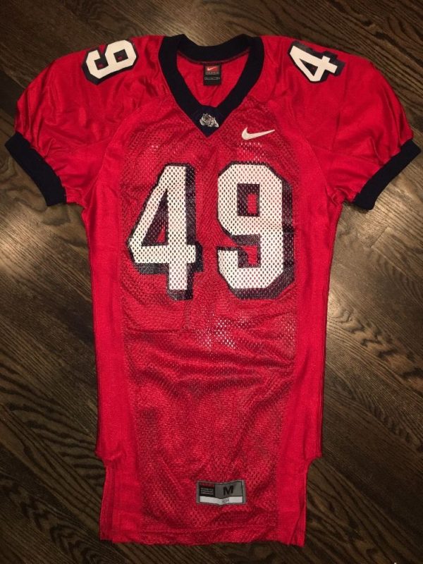 Game Worn Used Fresno State Bulldogs Football Jersey #49 Nike Size ...