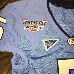 Game Worn Used North Carolina Tar Heels UNC Football BOWL Jersey THORPE