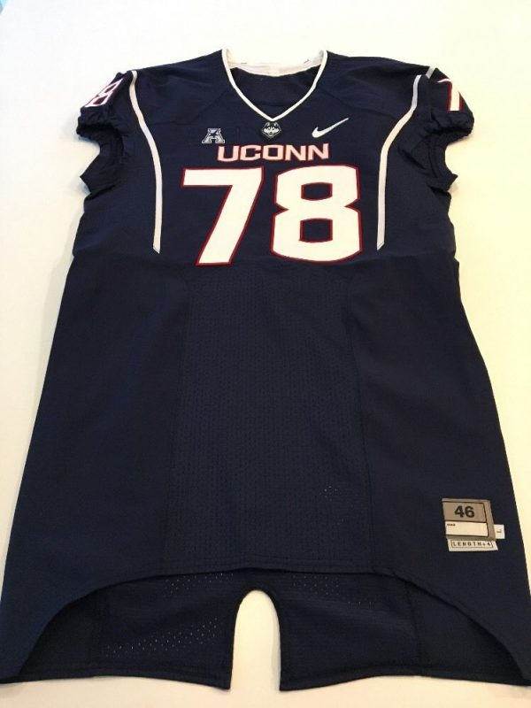 Game Worn Used UConn Huskies Connecticut Football Jersey #78 Size 46 ...