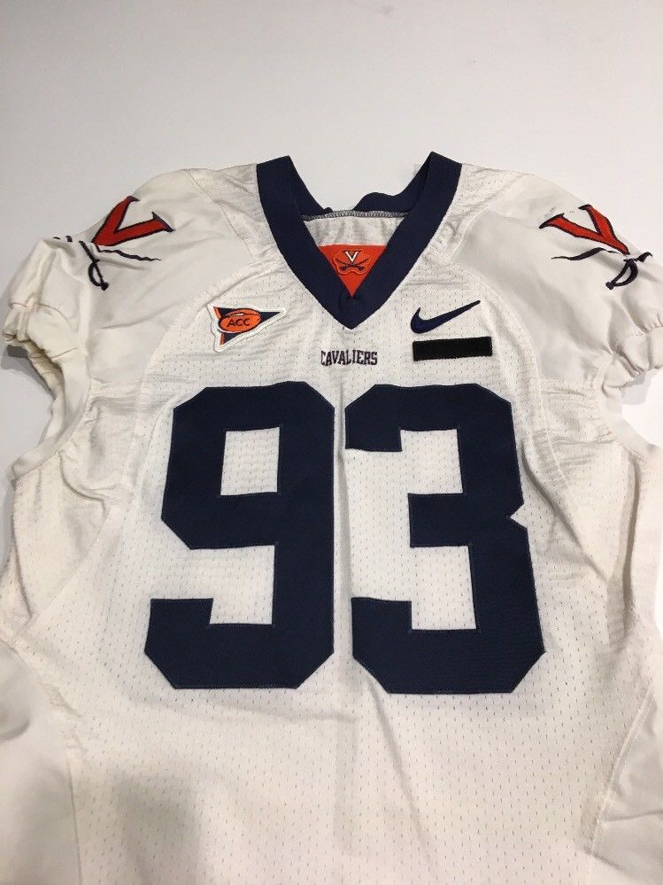 Game Worn Used Virginia UVA Cavaliers Cavs Football Jersey Nike Size 42 ...