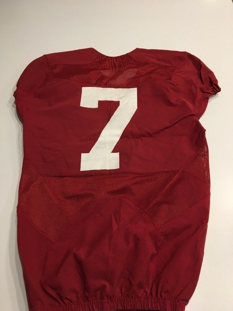 Game Worn Used 16 Alabama Crimson Tide Bama Football Jersey Nike Size