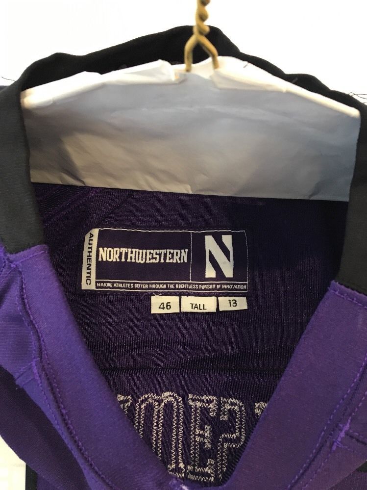 Game Worn Used Northwestern Wildcats Football Jersey #75 Size 46 ...