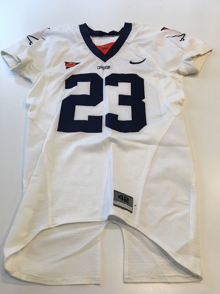 Game Worn Used Virginia UVA Cavaliers Cavs Football Jersey Nike Size 42 ...