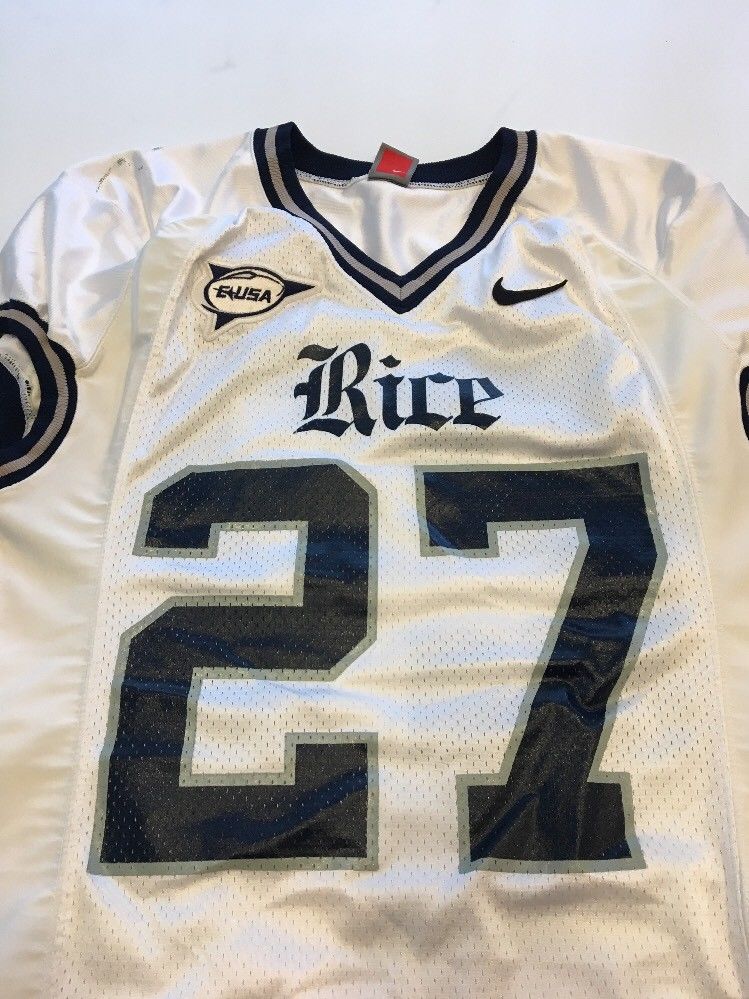 Game Worn Used Nike Rice Owls Football Jersey #27 Size M – D1Jerseys
