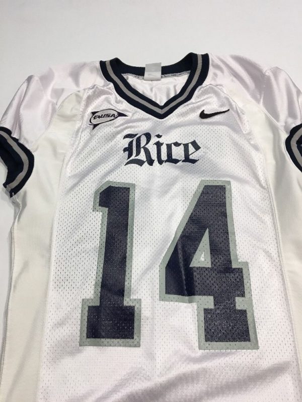 Game Worn Used Nike Rice Owls Football Jersey #14 Size M Billups ...