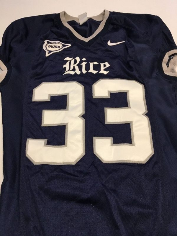 Game Worn Used Nike Rice Owls Football Jersey #33 Size M – D1Jerseys