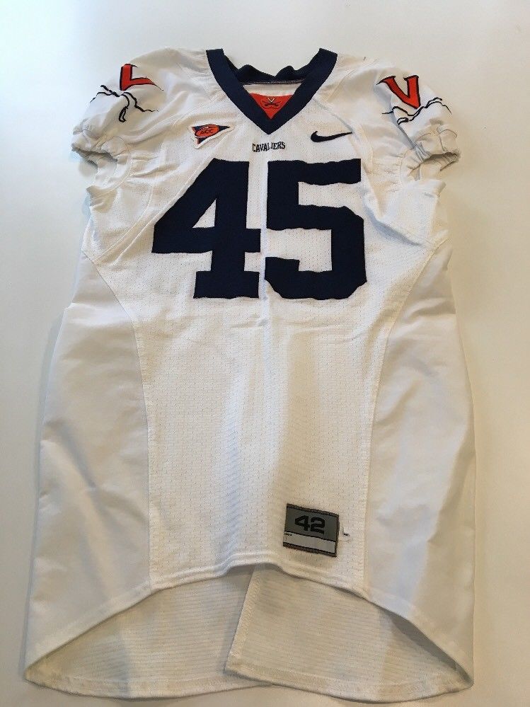 Game Worn Used Virginia UVA Cavaliers Cavs Football Jersey Nike Size 42 ...