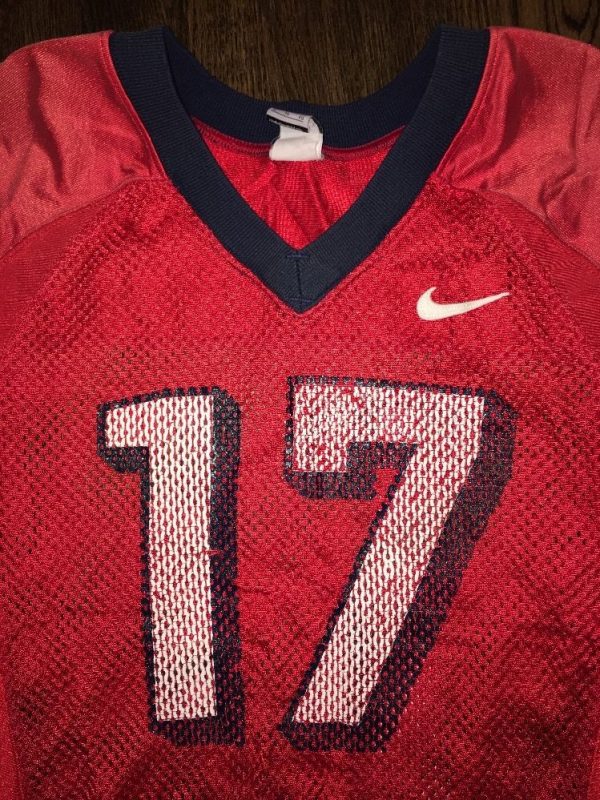 Game Worn Used Fresno State Bulldogs Football Jersey #17 Nike Size XL ...