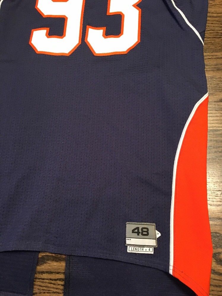 Game Worn Used Illinois Fighting Illini Football Jersey #93 Size 48 ...