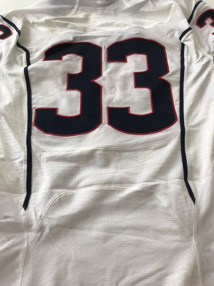 Game Worn Used UConn Huskies Connecticut Football Jersey Size 44 #33 ...