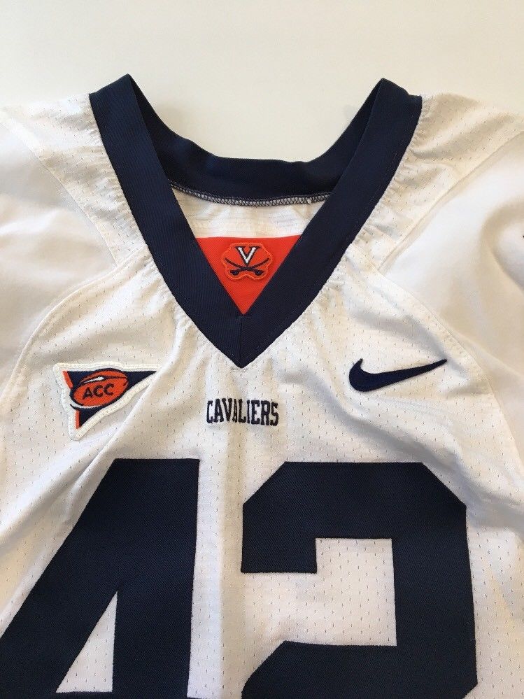 Game Worn Used Virginia UVA Cavaliers Cavs Football Jersey Nike Size 44 ...