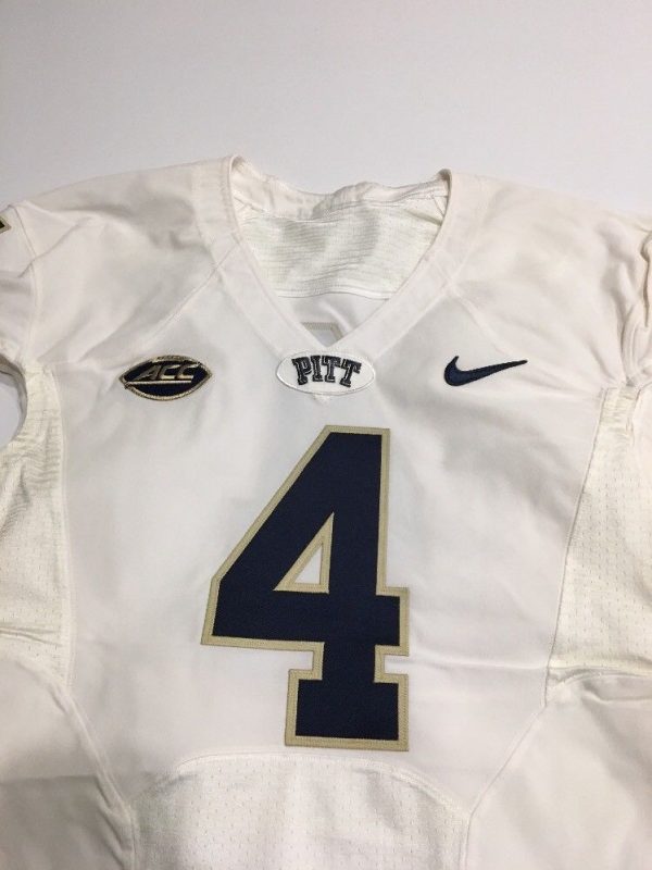 Game Worn Used Pittsburgh Panthers Pitt Football Jersey Nike Sz 42 #4 ...