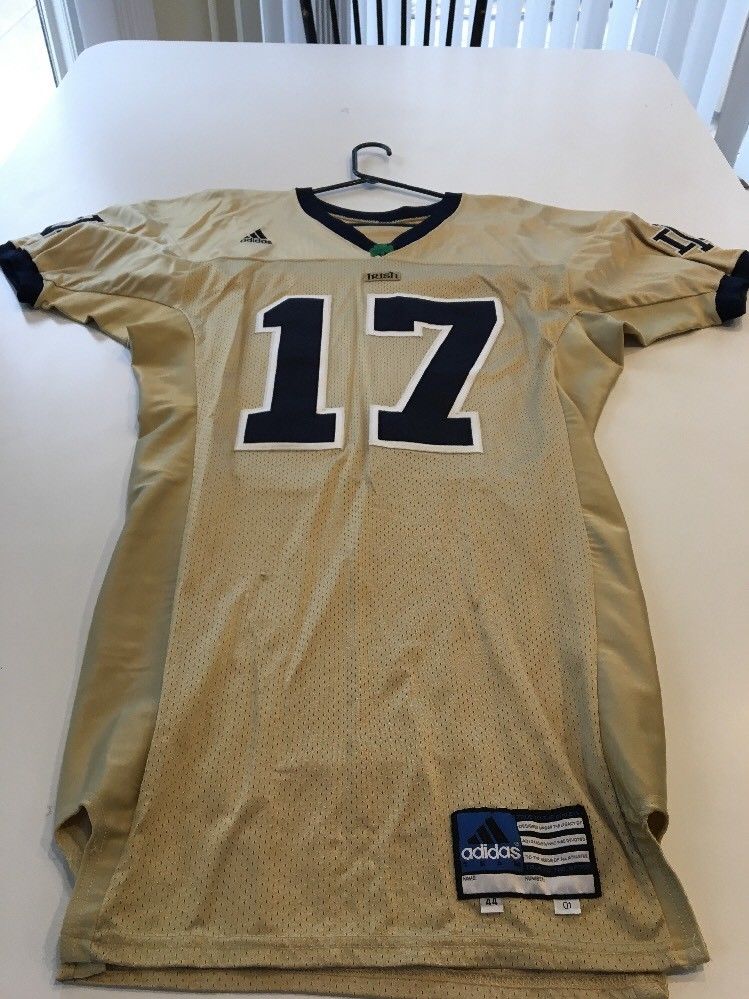 game worn notre dame football jersey