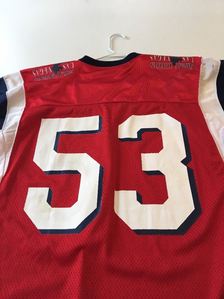 Game Worn Used Las Vegas All American Bowl Football Jersey #53 Size ...