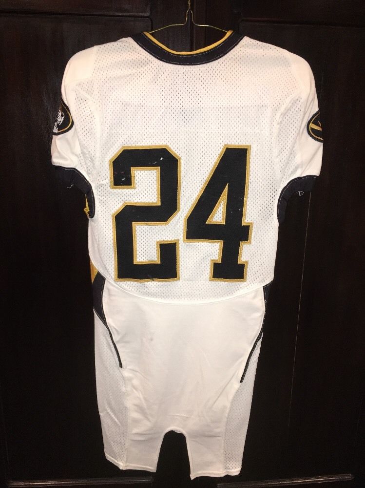 Game Worn Used Missouri Tigers Mizzou Football Jersey #24 Size 38 ...