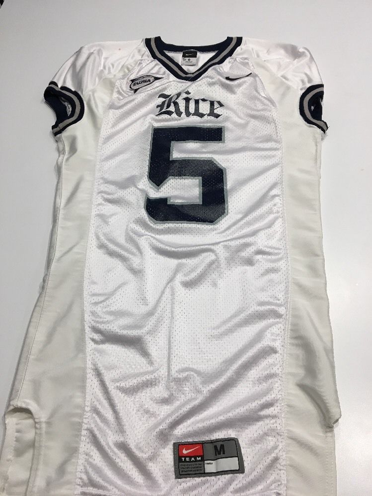 Game Worn Used Nike Rice Owls Football Jersey #5 Size M Gibson – D1Jerseys