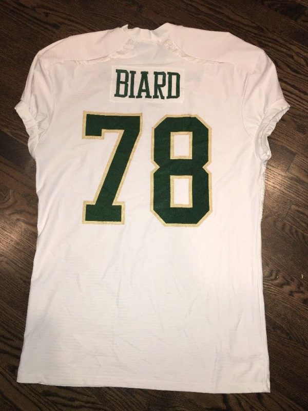 Game Worn Used Colorado State Rams Football Jersey #78 Size Xxl Biard 