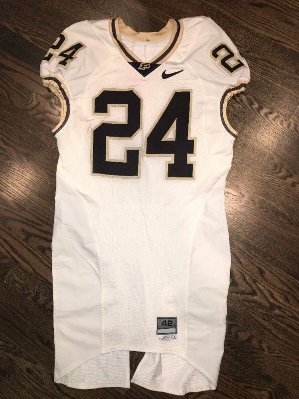 Game Worn Purdue Boilermakers Football Jersey Used Nike #24 Size 42 