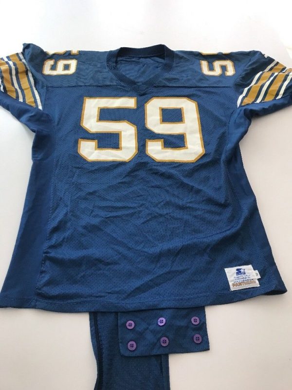 Game Worn Used Pittsburgh Panthers Pitt Football Jersey Size 52 #59