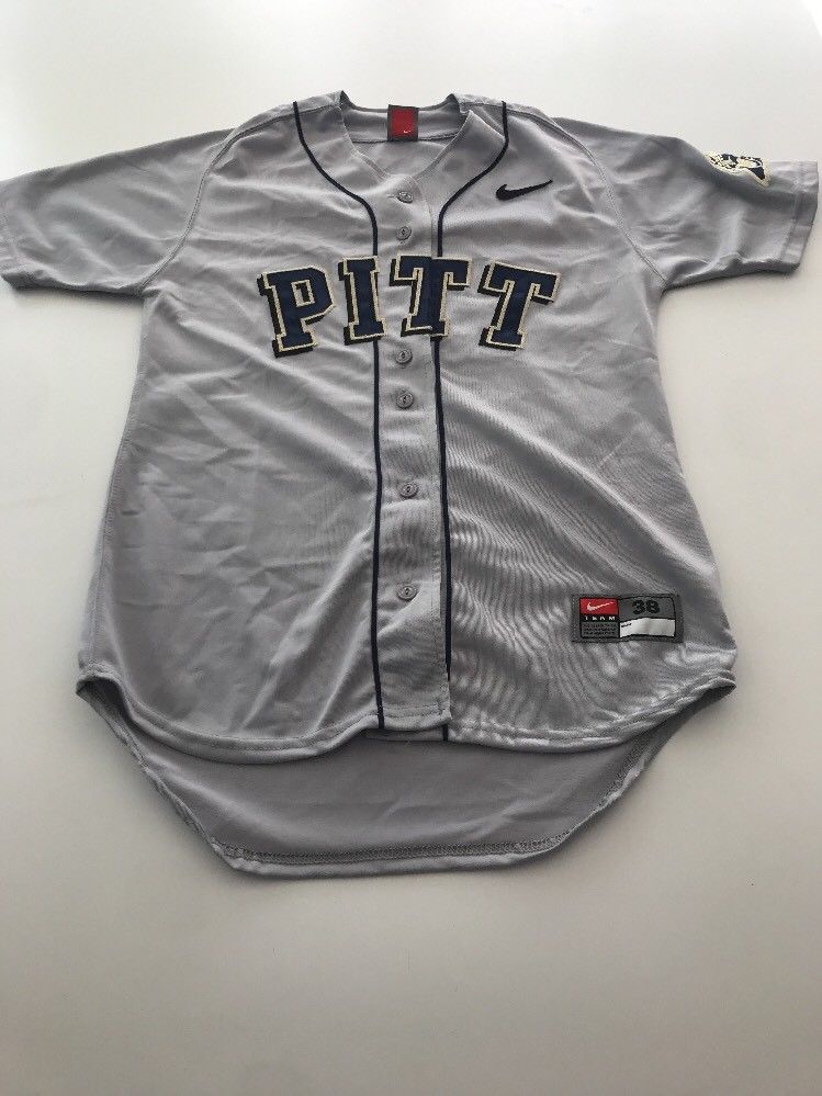 Game Worn Used Pittsburgh Panthers Baseball Jersey Pitt Nike Size 38 ...